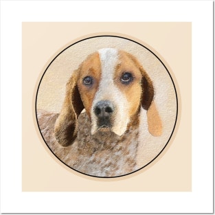 American English Coonhound Painting - Original Dog Art Posters and Art